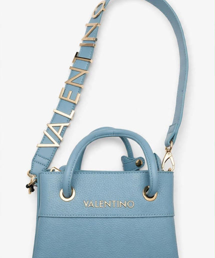 Borsa Mario Valentino azzurra a mano e tracolla