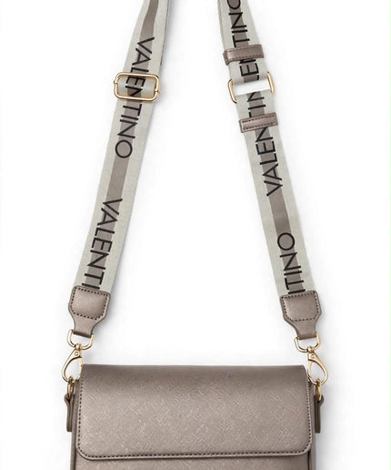 Borsa Mario Valentino tortora a tracolla con logo