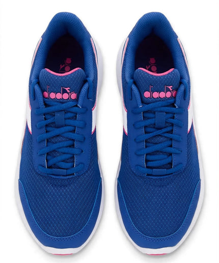 Scarpe sportive Diadora blu royal con dettagli rosa
