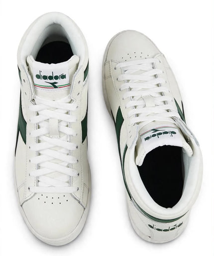 Sneaker Alta Diadora Bianca e Verde