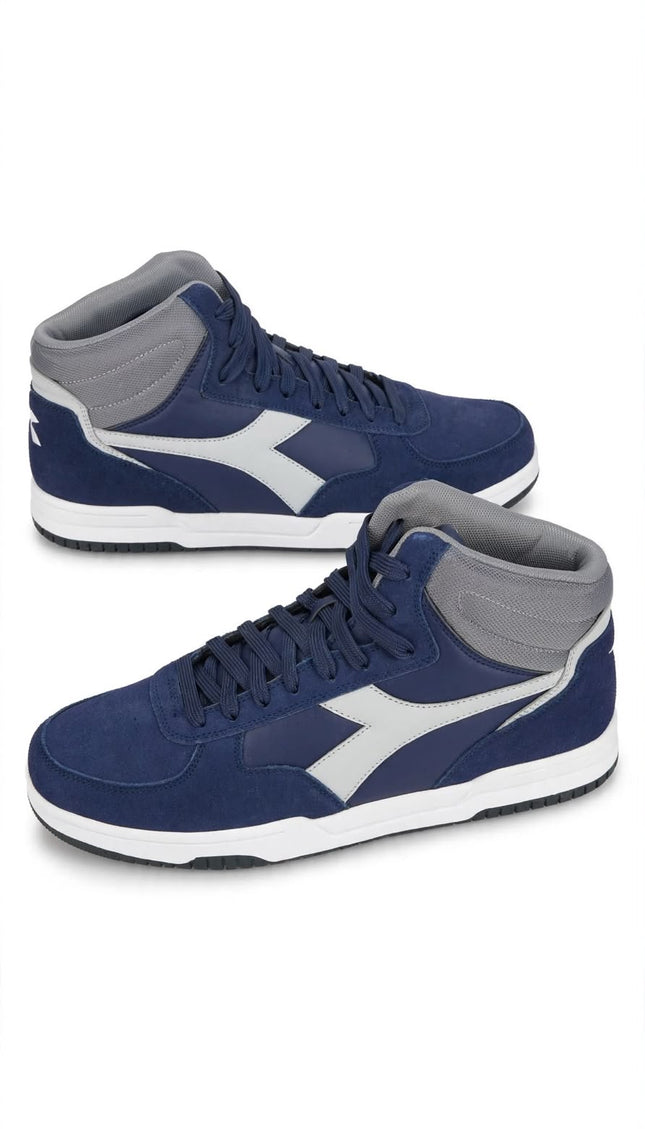 Sneaker Alta Diadora Blu Navy e Grigia