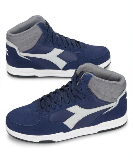 Sneaker Alta Diadora Blu Navy e Grigia
