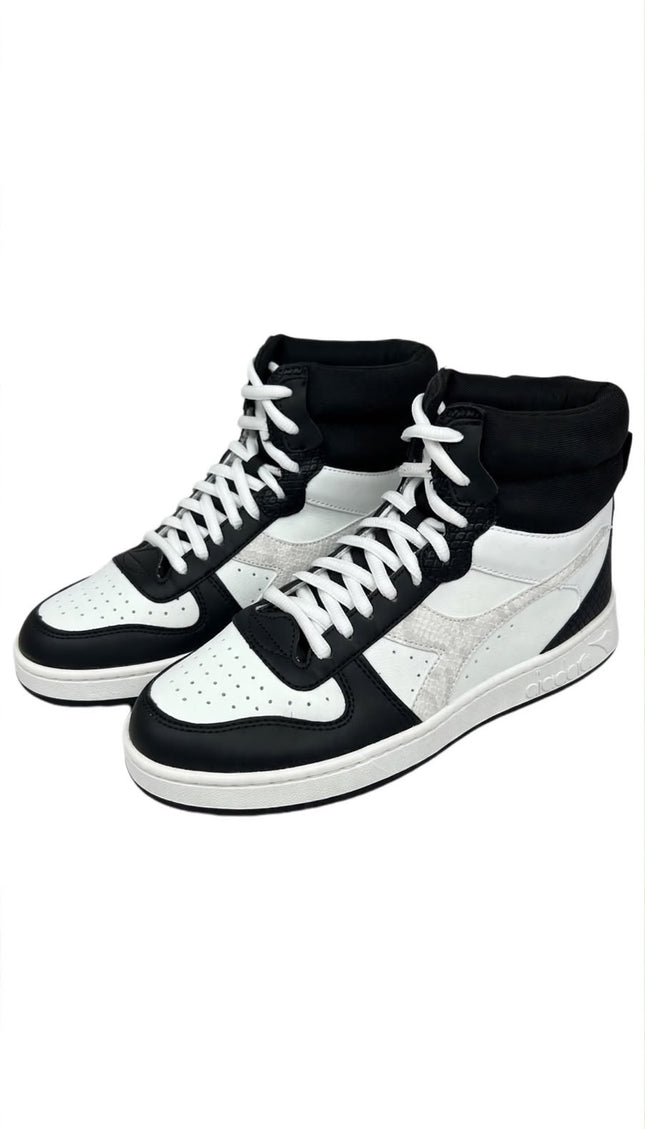 Sneaker Alta Diadora Bianca e Nera