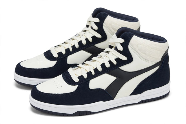 Sneaker Alta Diadora Blu Navy e Bianca
