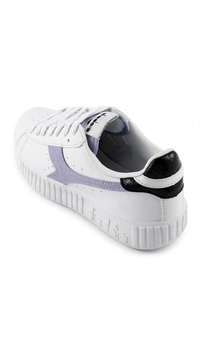 Sneakers Diadora bianche con dettagli lilla