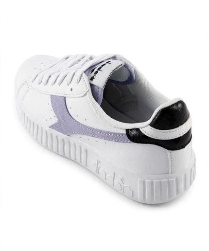 Sneakers Diadora bianche con dettagli lilla