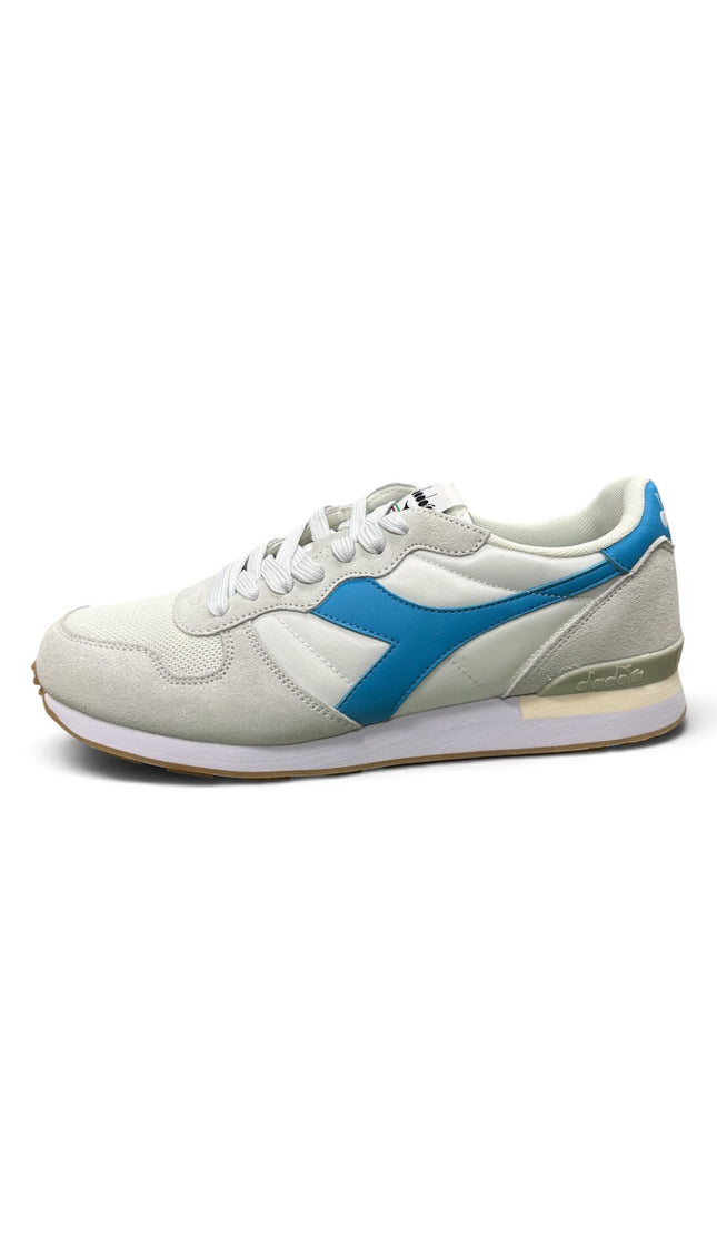 Sneakers Diadora bianche con dettagli azzurri