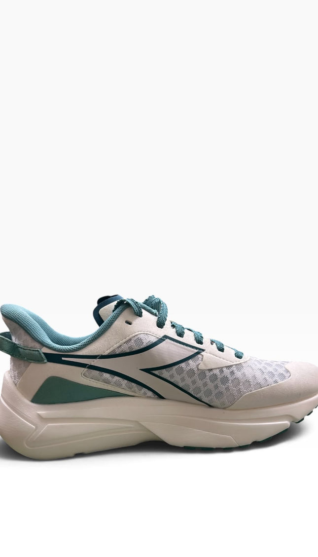 Diadora Sneakers Running Bianco Panna e Verde Salvia