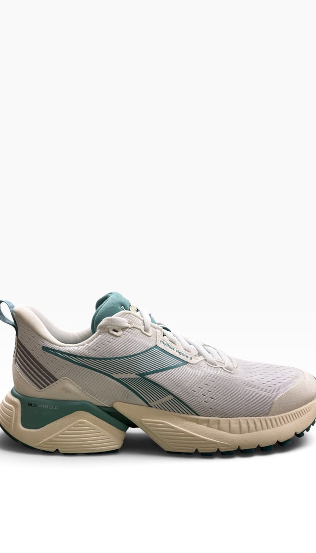 Diadora Mythos Vigore 2 Sneakers Panna e Verde Salvia