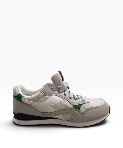 Diadora Sneakers Vintage Bianco Panna e Verde