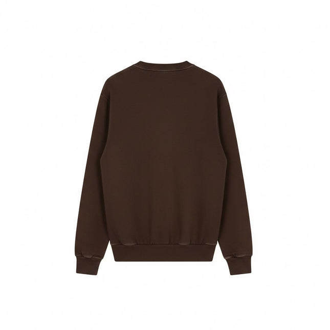 Felpa Lacoste Girocollo Marrone