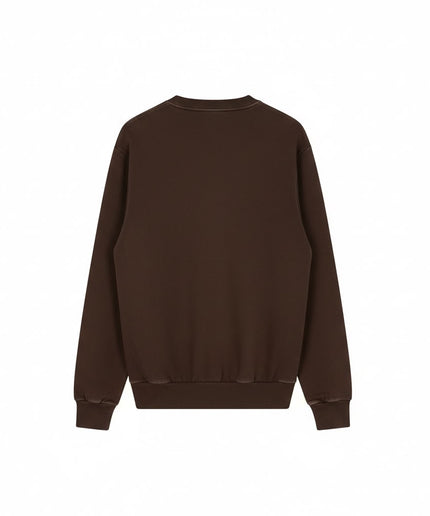 Felpa Lacoste Girocollo Marrone