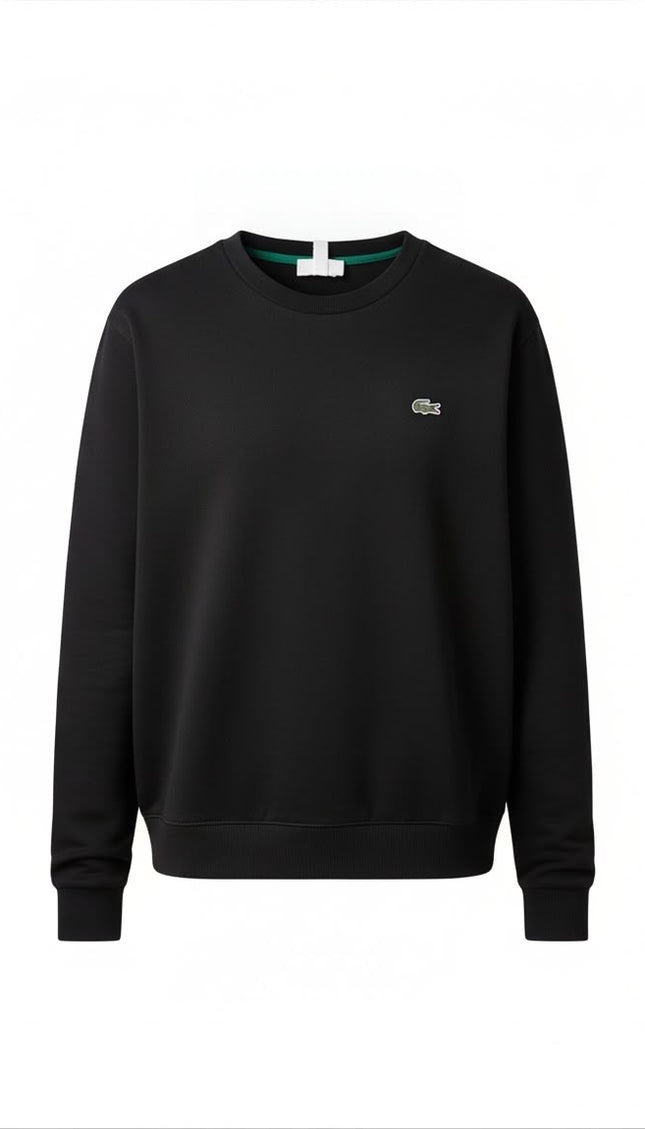 Felpa Lacoste Girocollo Nera