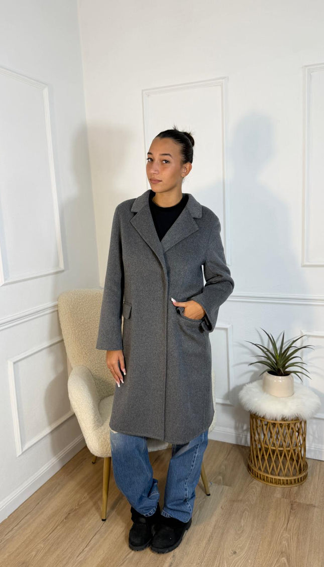 Cappotto Vicolo Lungo Grigio Classico