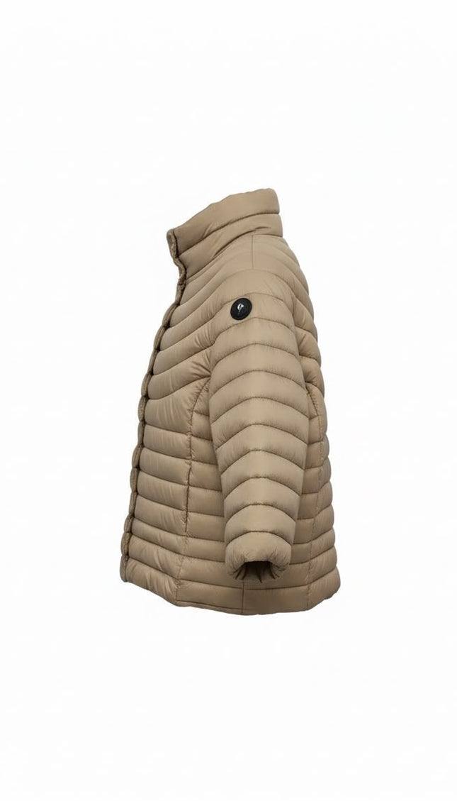 Giubbino trapuntato Marina Yachting beige con collo alto