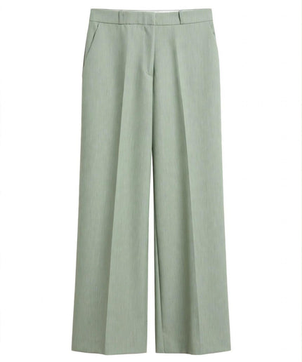 Pantalone verde salvia chiaro Haveone a gamba ampia