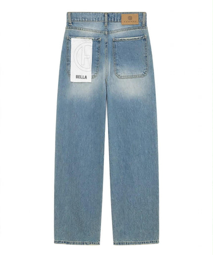 Jeans Haveone blu con effetto délavé