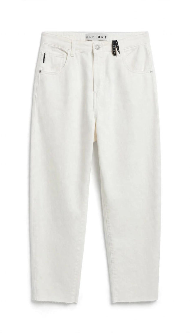 Jeans bianco Haveone a gamba dritta