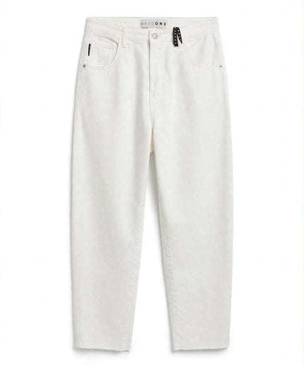 Jeans bianco Haveone a gamba dritta