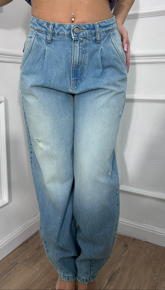 Jeans balloon Freddie azzurro délavé Haveone