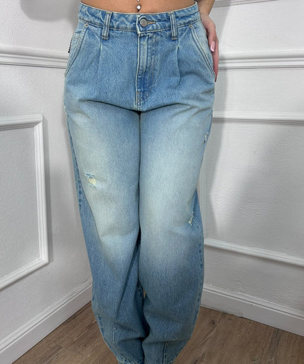 Jeans balloon Freddie azzurro délavé Haveone