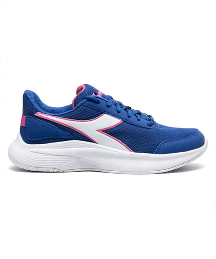 Scarpe sportive Diadora blu royal con dettagli rosa
