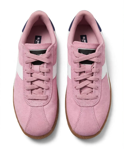 Sneakers Diadora rosa cipria con dettagli blu