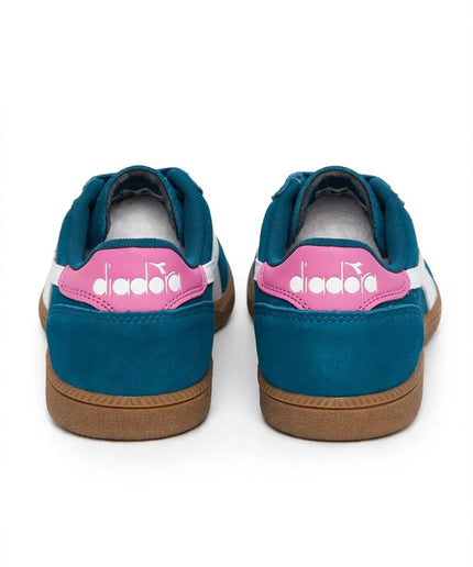 Sneaker Diadora Petrolio con Dettagli Rosa