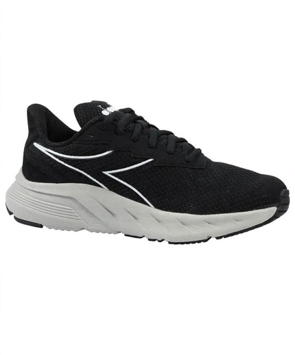 Sneaker Sportiva Diadora Nera con Profili Bianchi