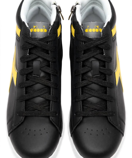 Sneaker Alta Diadora Nera e Gialla