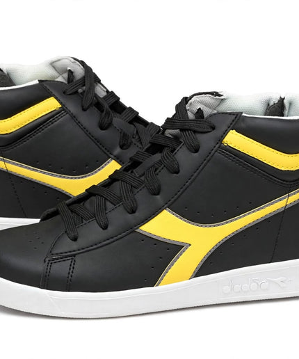 Sneaker Alta Diadora Nera e Gialla