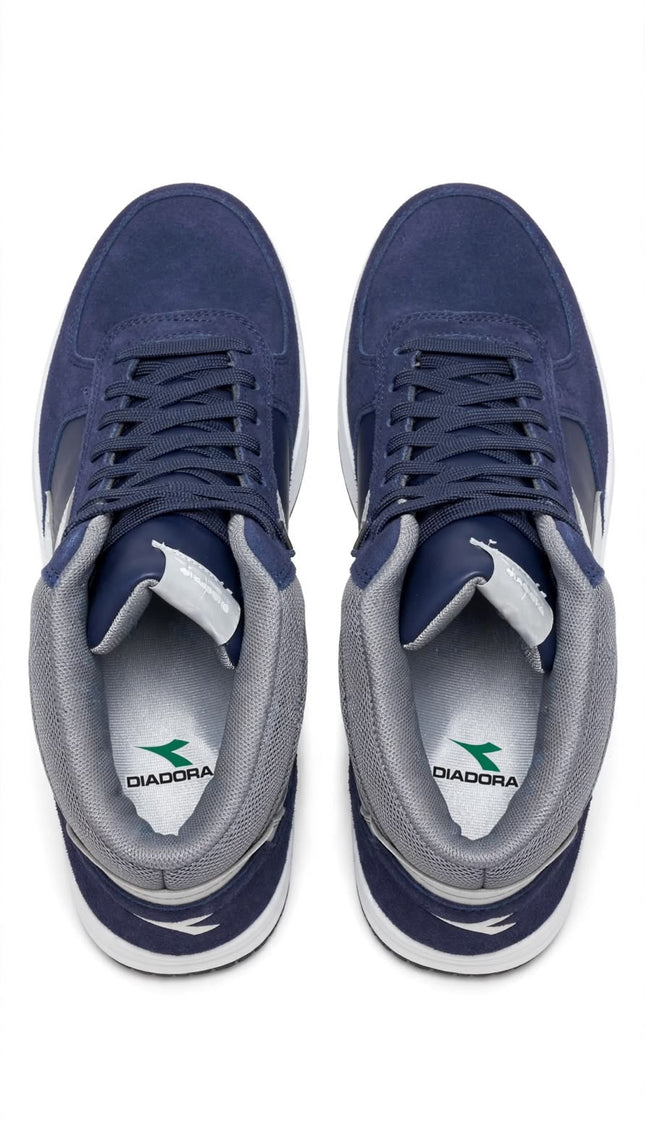 Sneaker Alta Diadora Blu Navy e Grigia