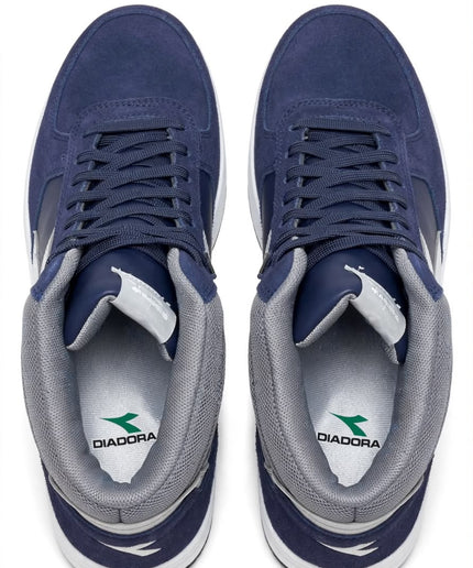 Sneaker Alta Diadora Blu Navy e Grigia