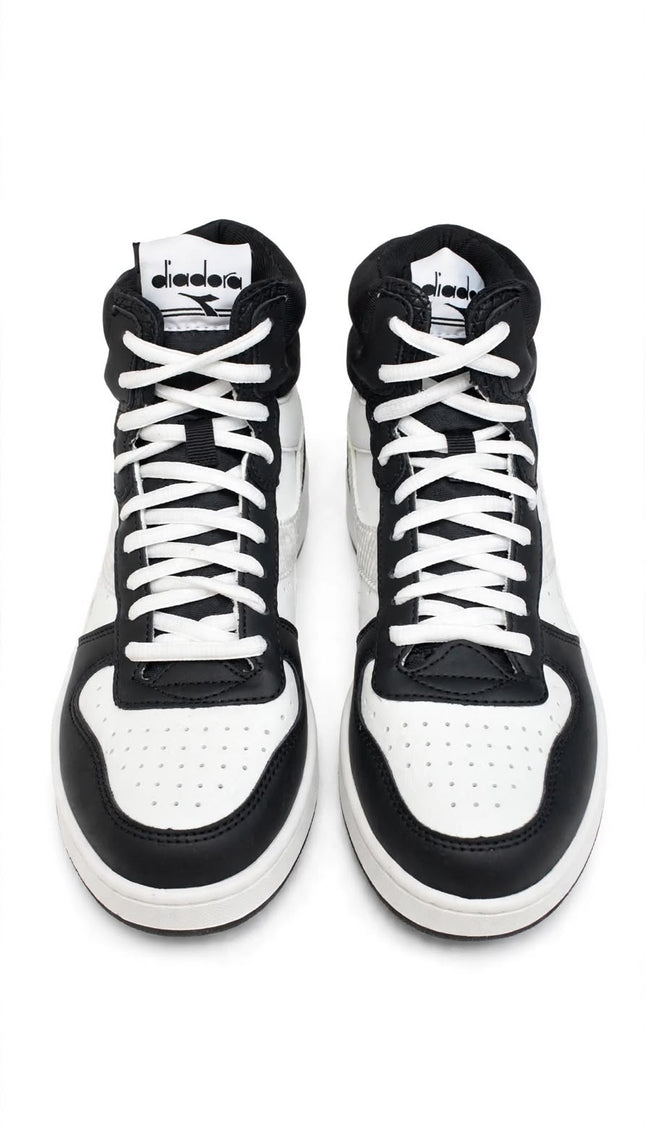 Sneaker Alta Diadora Bianca e Nera