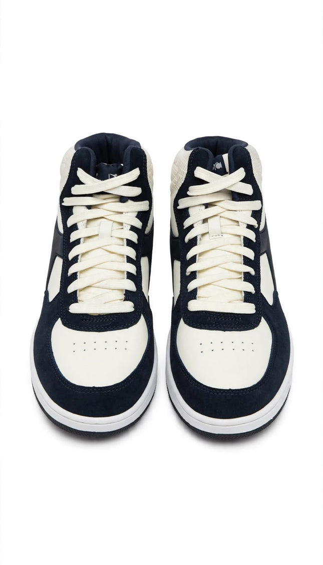 Sneaker Alta Diadora Blu Navy e Bianca