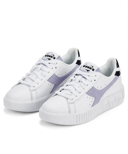 Sneakers Diadora bianche con dettagli lilla
