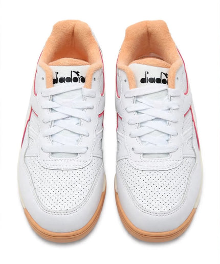 Sneakers Diadora bianche con dettagli rossi