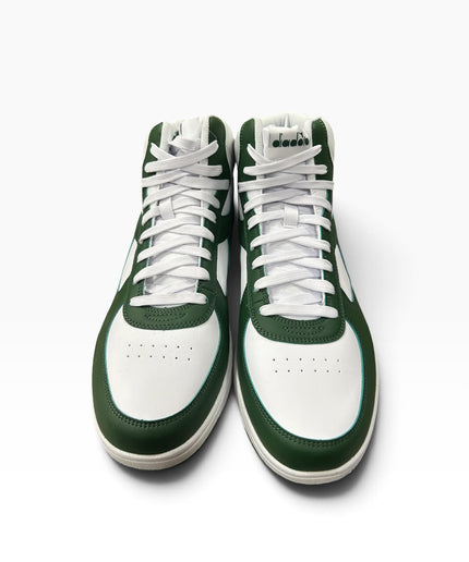 Sneakers alte Diadora bianche e verde scuro