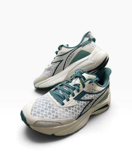 Diadora Sneakers Running Bianco Panna e Verde Salvia