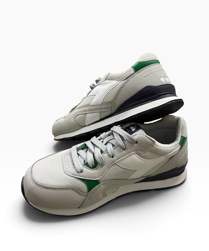 Diadora Sneakers Vintage Bianco Panna e Verde
