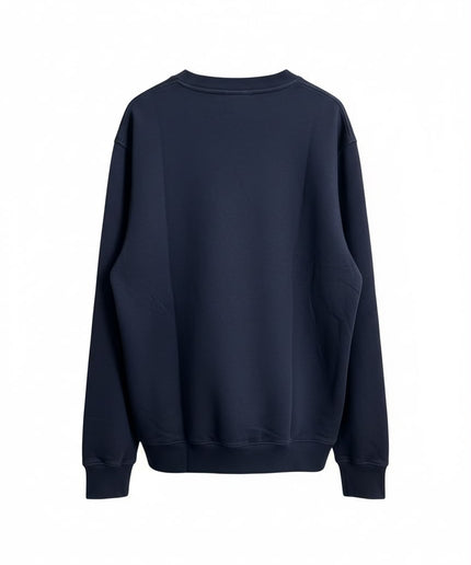 Nike Felpa Girocollo Blu Navy con Logo Ricamato