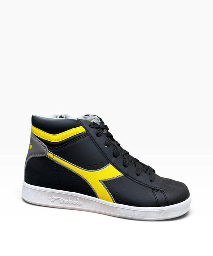 Sneaker Alta Diadora Nera e Gialla