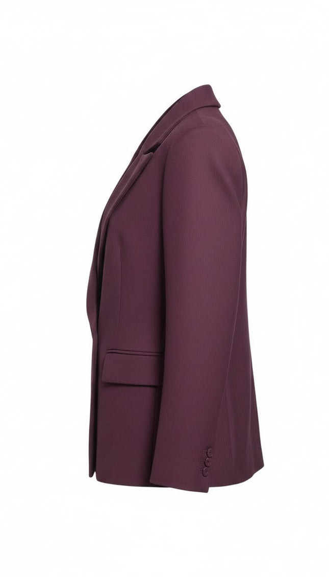 Blazer doppiopetto Vicolo bordeaux con revers