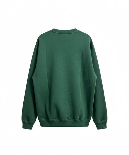Felpa Nike girocollo verde con logo bianco