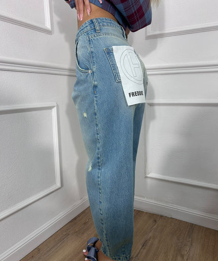 Jeans balloon Freddie azzurro délavé Haveone