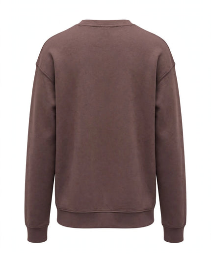 The North Face – Felpa girocollo marrone con logo